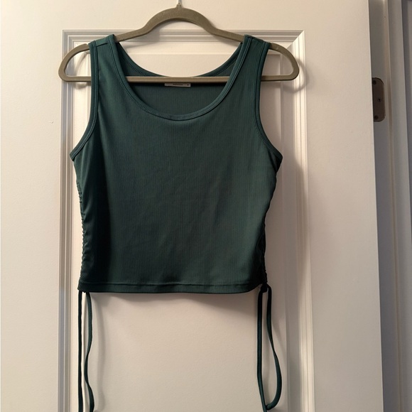 Elegant 3 Piece Green Lounge Pant set with Duster - Picture 3 of 4